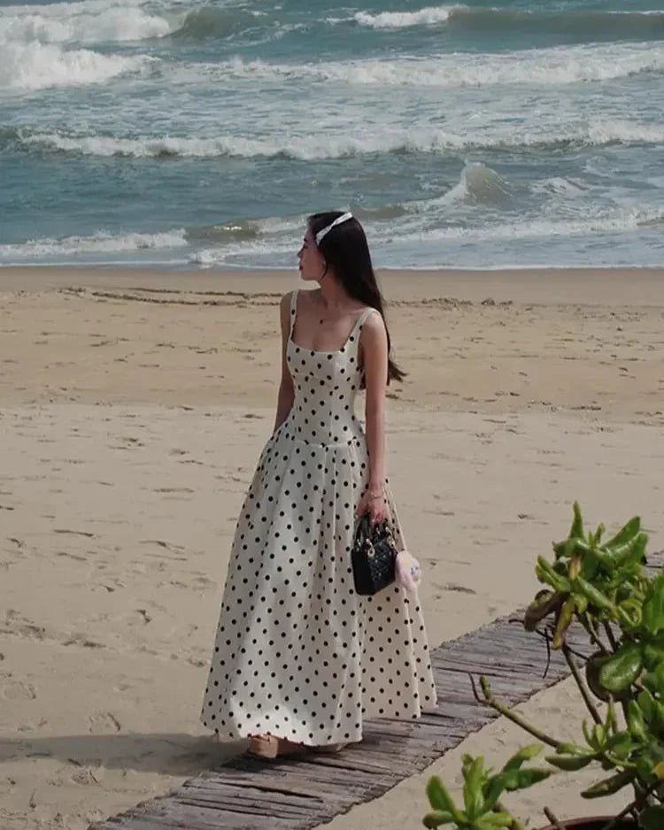 Robe midi à pois Martha