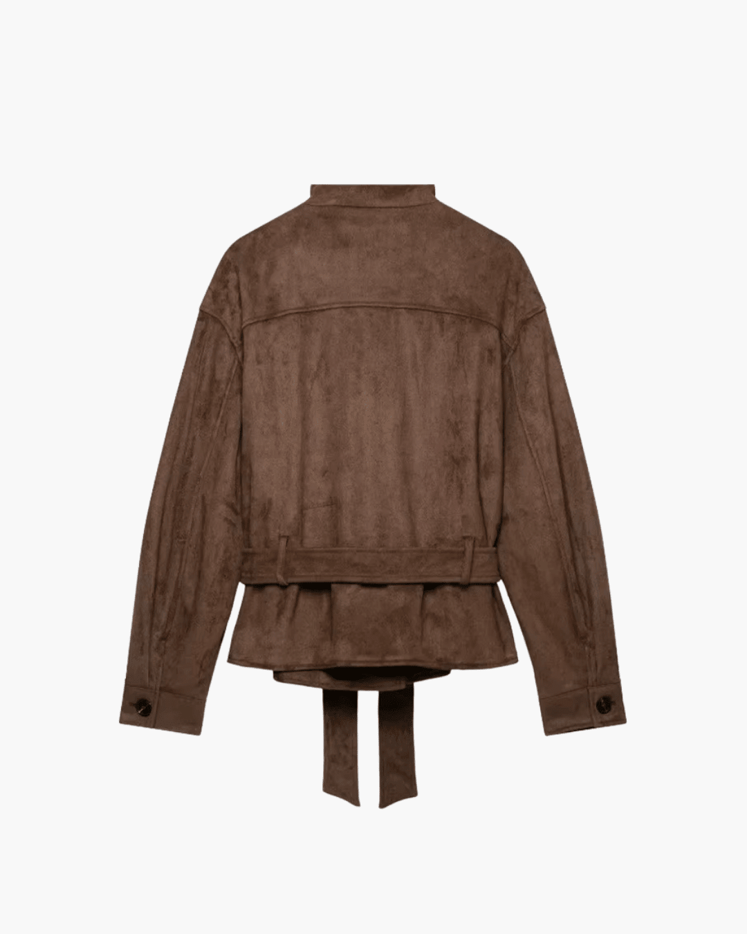 Veste Sarah en faux suède à lacets