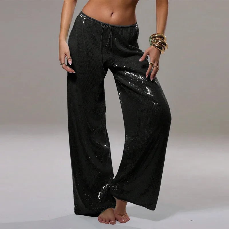 Pantalon Large Maya à Sequins