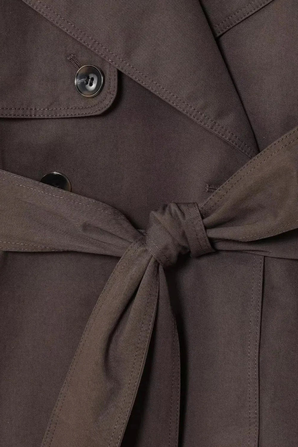 SOKYND Aliya Belted Short Trench Coat Coats & Jacketson1774219786678840331BrownXS