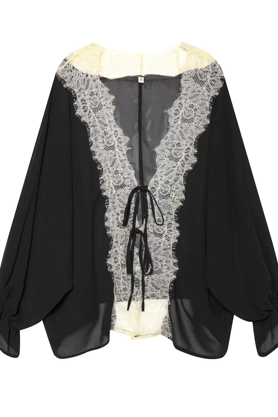 SOKYND Anna Lace Patchwork Blouse BlouseSOKYND-407447-BLA-XS-40759BlackXS
