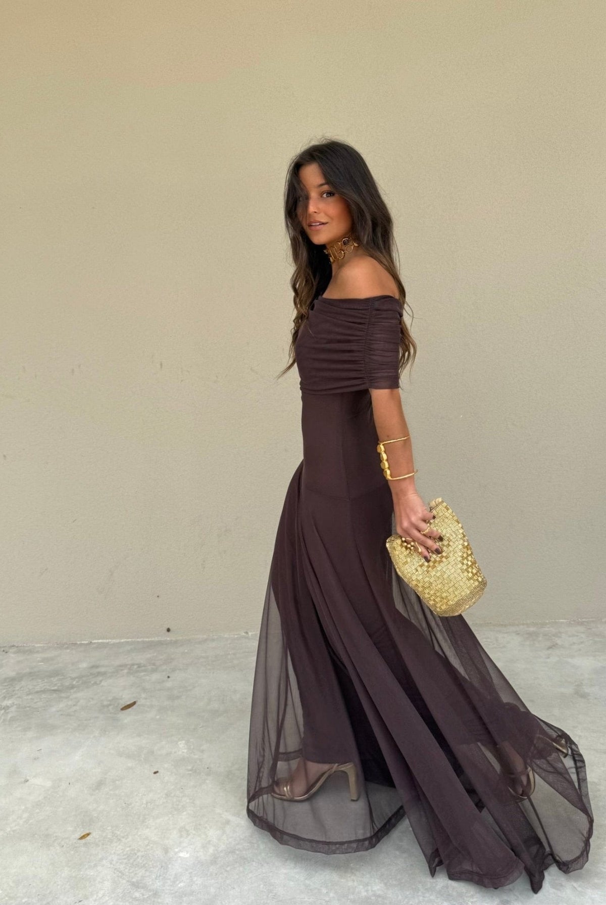 Clarice Mesh Maxi Dress