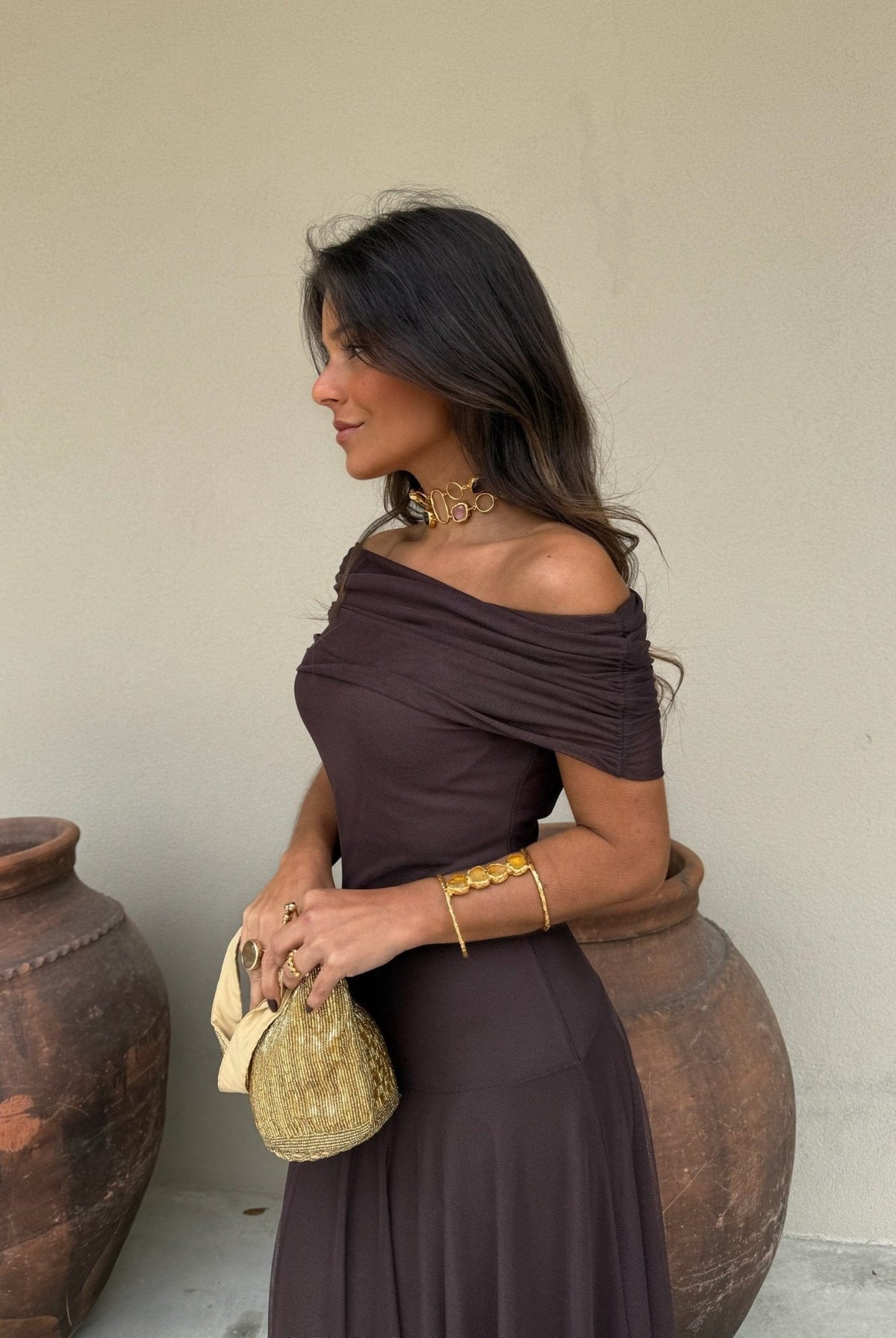 Clarice Mesh Maxi Dress