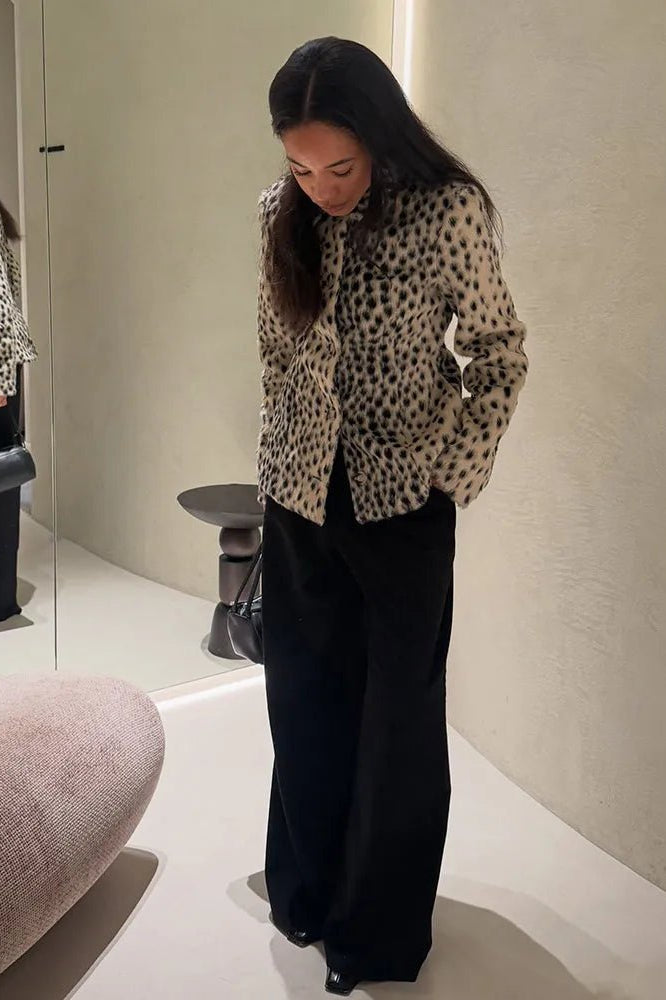 SOKYND Ellen Leopard Printed Faux Fur Jacket CoatSOKYND-320215-SHO-S-78327LeopardS