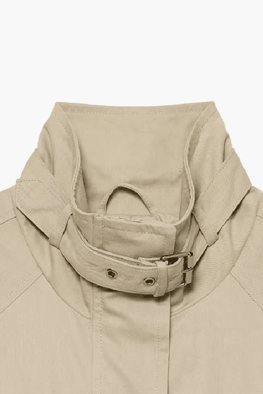 SOKYND Evelyn Casual Stand Collar Jacket JacketSOKYND-889239-KHA-L-95799KhakiL