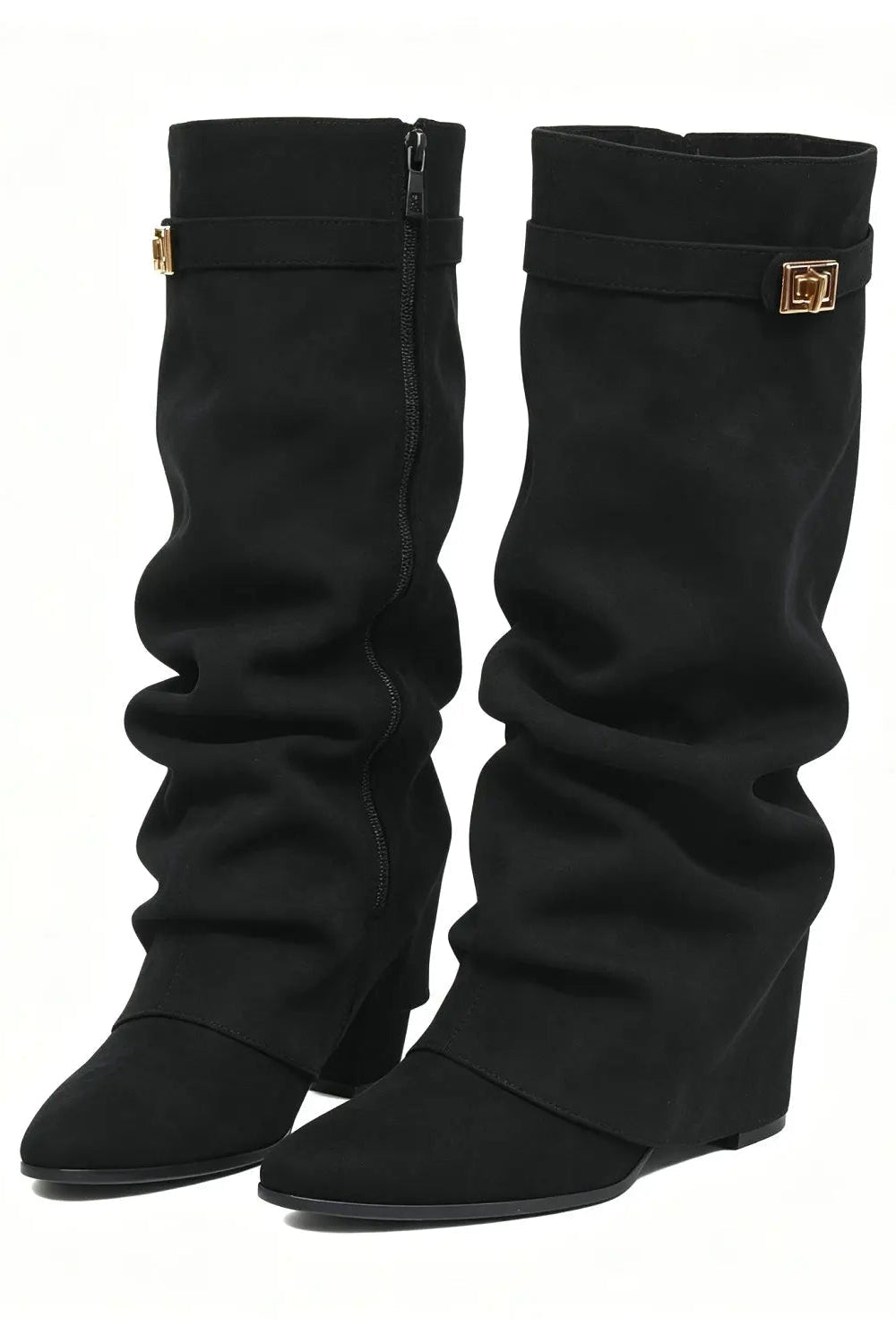 SOKYND Gloria Slouchy Faux Suede Knee High Boots BootsSOKYND-752535-BRO-34-17175Brown34