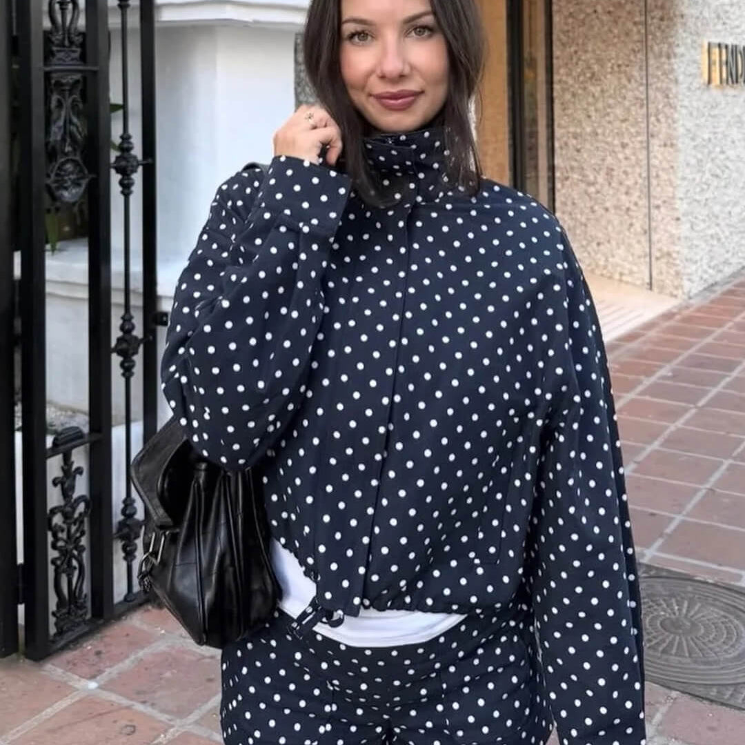 SOKYND Hera Polka Dot Jacket Coats & JacketsNz1774219786673837344BlackXS