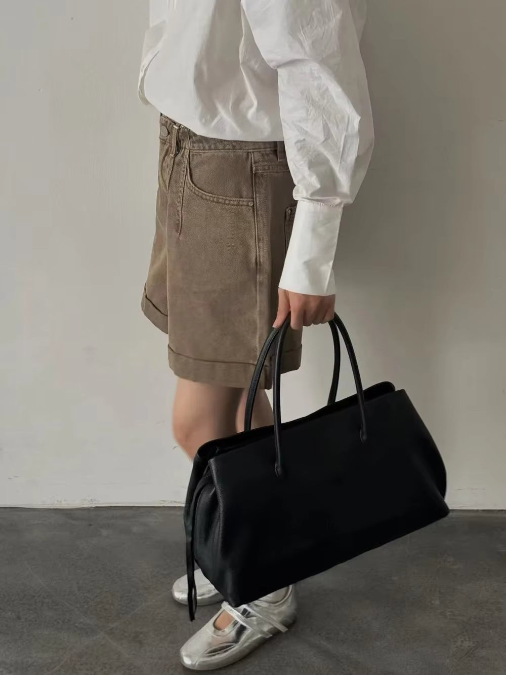 SOKYND Jessica Multi-Compartment Shoulder Tote Bag BagSOKYND-956695-BLA-L-10935BlackLarge 38x20x23 cm