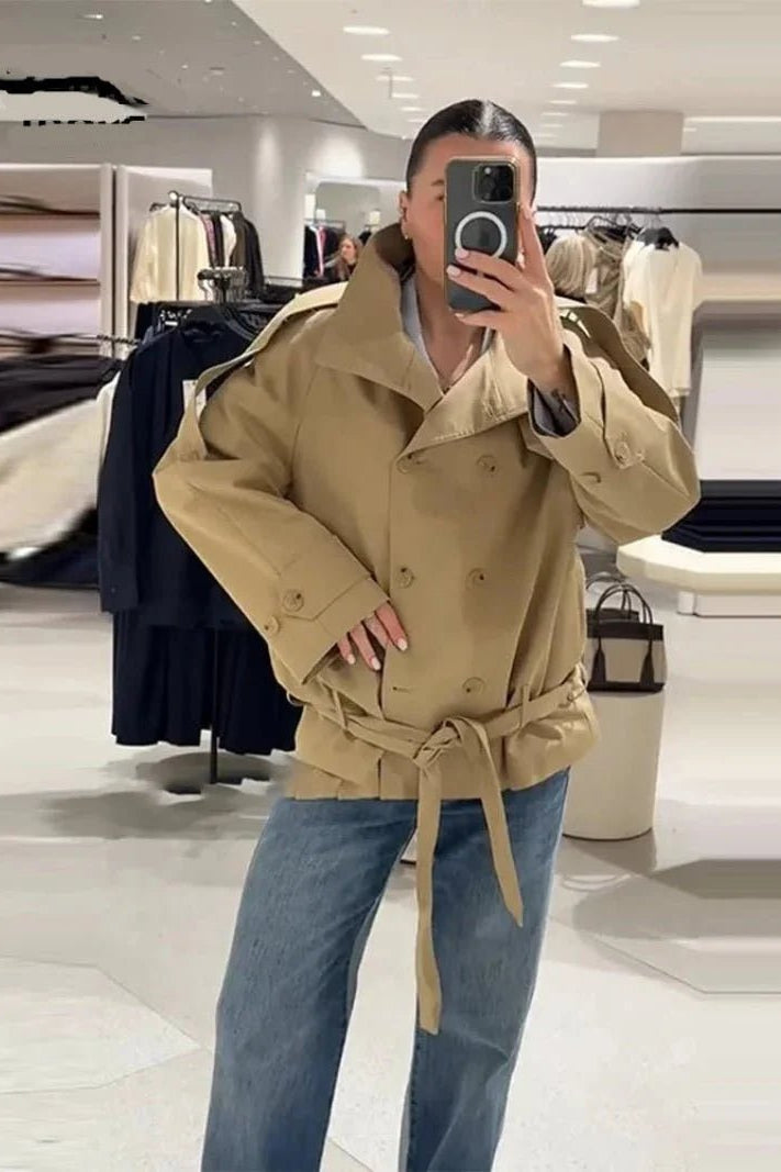 SOKYND Katie High Neck Cropped Utility Trench JacketSOKYND-275415-M-OS-56087M