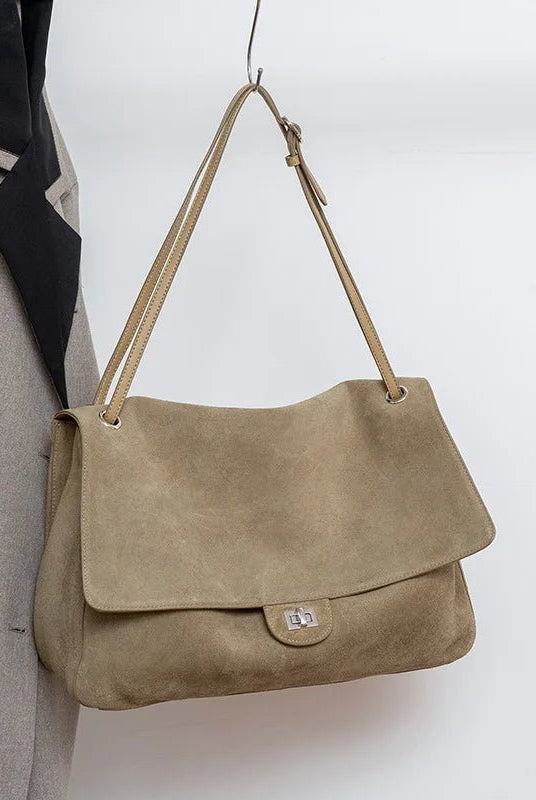 SOKYND Lara Matte Suede Crossbody Tote BagSOKYND-215383-BEI-OS-67863Beige