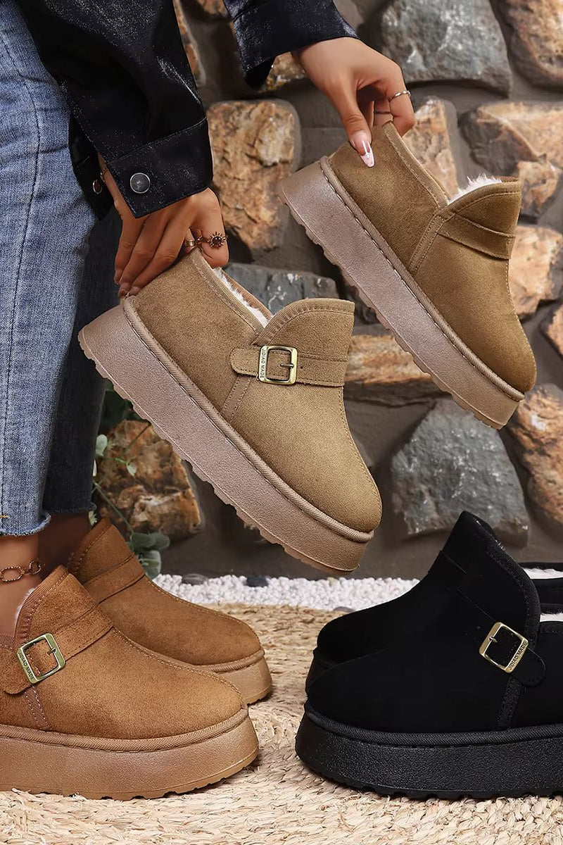 SOKYND Lena Slip-On Suede Platform Ankle Booties ShoesSOKYND-016215-ORA-41-56535Camel41