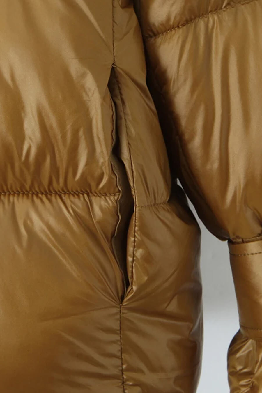SOKYND Linda Shiny Puffer Jacket JacketGoldS