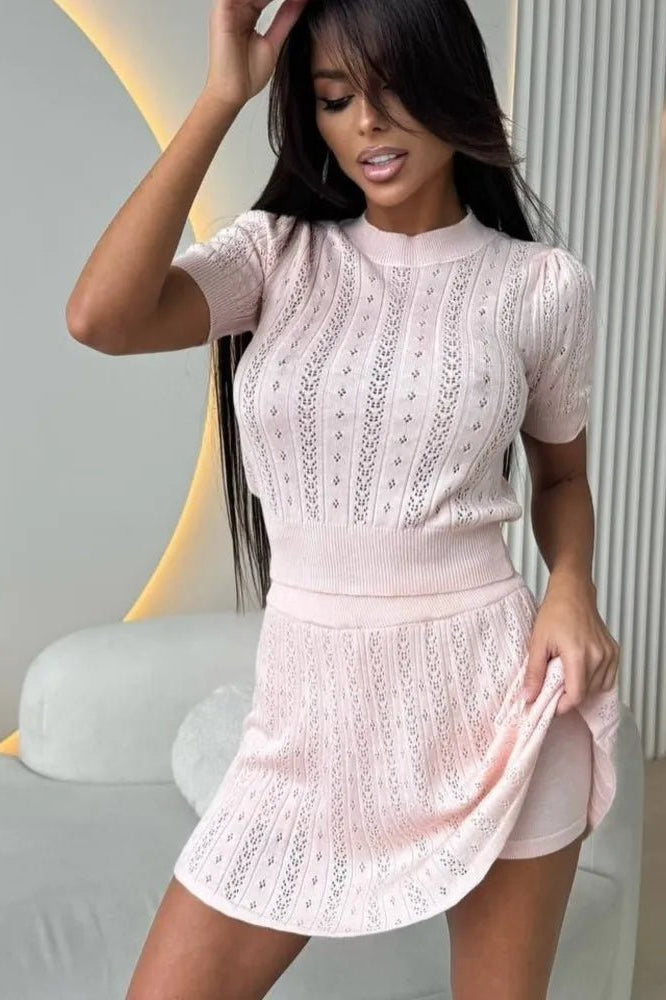 SOKYND Margot Two-Piece Short Skirt Suit Set Matching SetsSOKYND-987991-PIN-XS-05079PinkXS