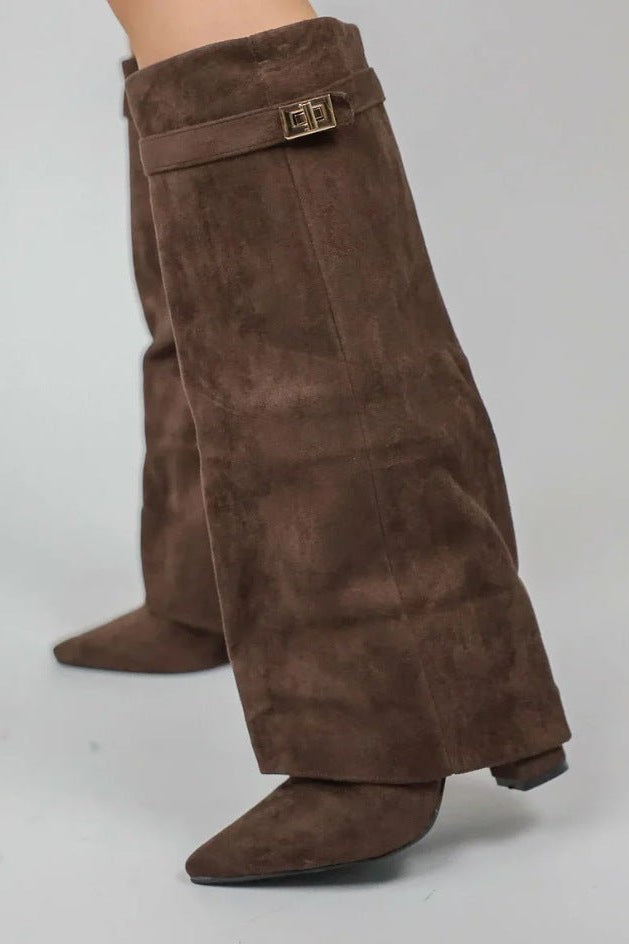 SOKYND Mariella High Boots BootsDX1767356248738266663Brown Suede35
