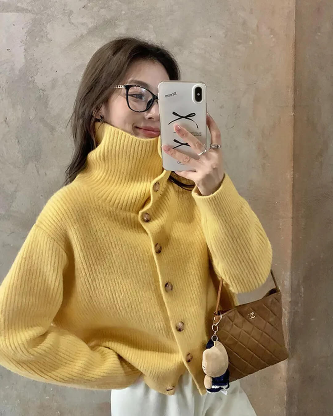 SOKYND Melanie Oversized Knit Cardigan CardiganSOKYND-020311-GIN-L-52855Ginger YellowL