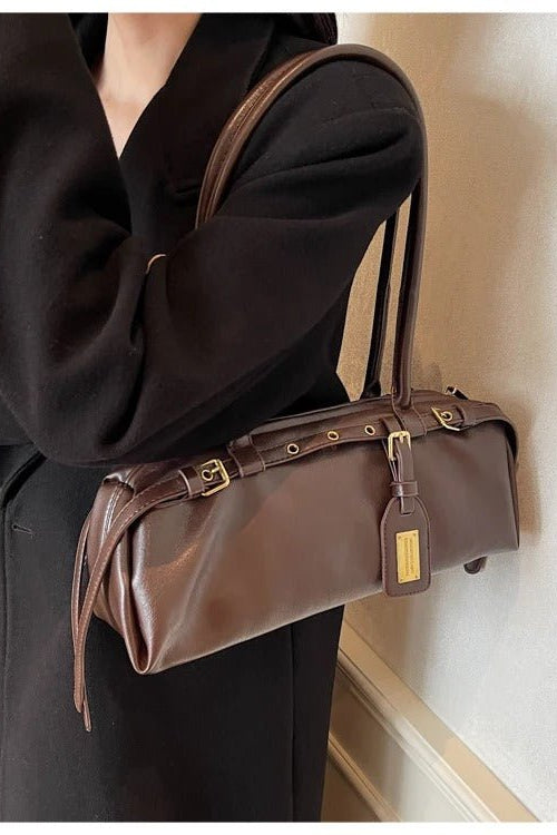 SOKYND Melanie Structured Shoulder Bag BagSOKYND-358103-BRO-OS-36183Brown