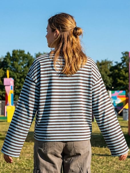 SOKYND Melissa Striped Oversized Knit Sweater SweaterSOKYND-358871-TUR-XS-89783TurquoiseXS