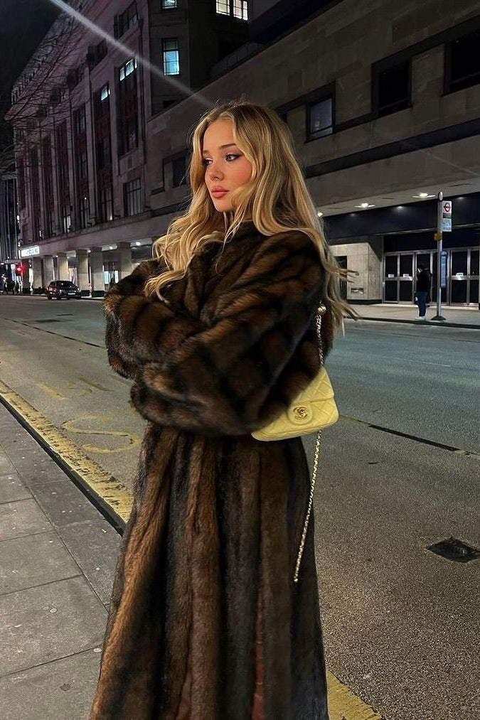 SOKYND Mina Faux Fur Maxi Coat Coats & JacketsgZ1767356248730320778LBrown