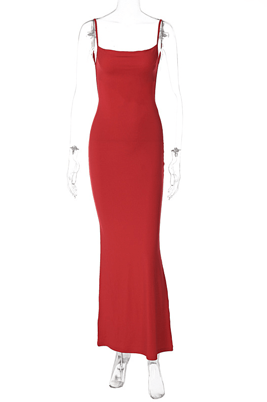 SOKYND Nadira V Neck Strap Midi Dress DressLight GreenXS