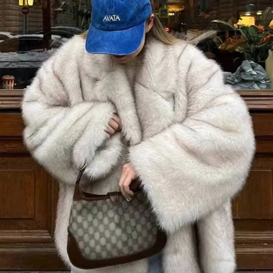 SOKYND Sariyah Faux Fur Coat Coats & Jacketsdk1767356248758903044BeigeS