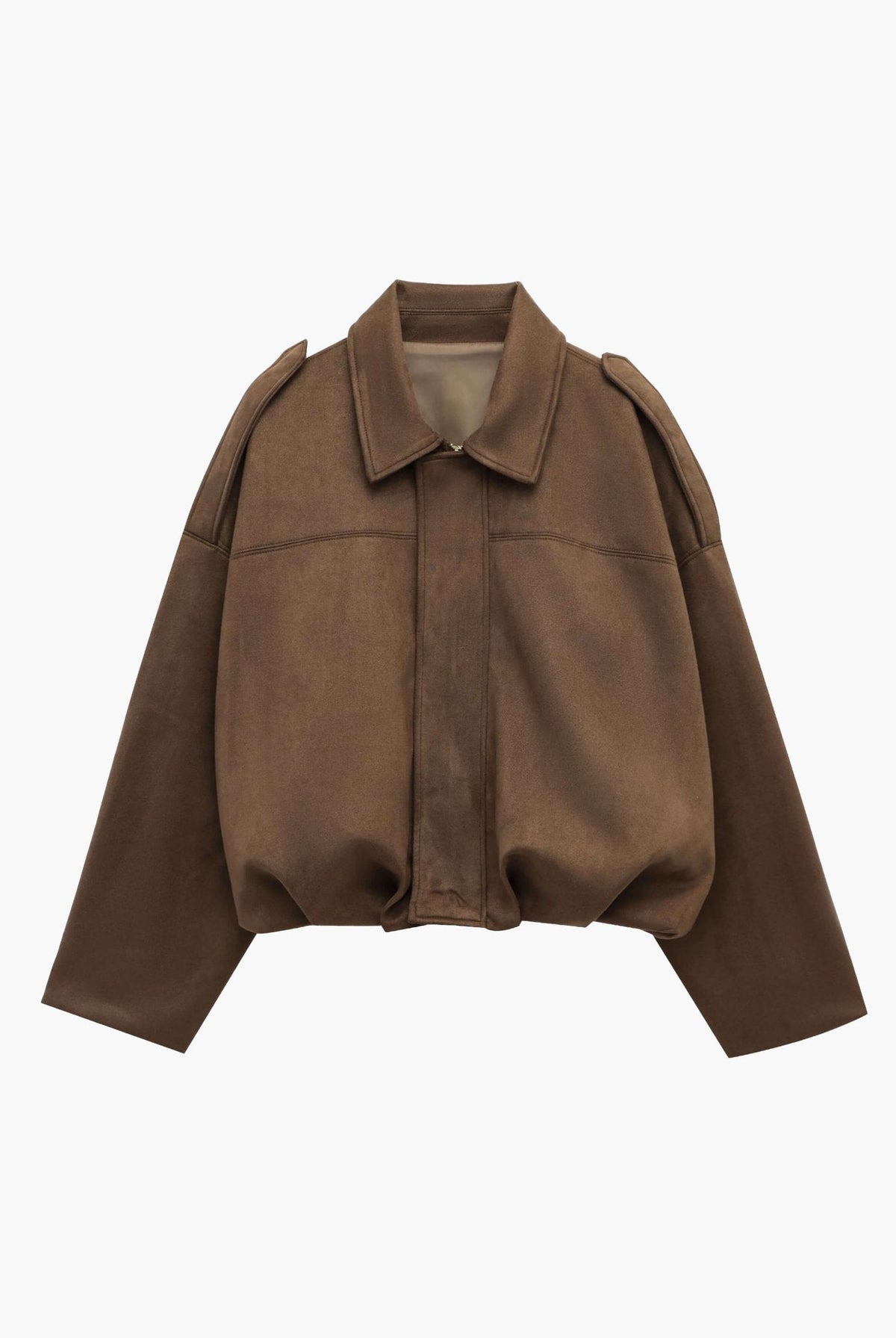 Zelda Suede Bomber Jacket