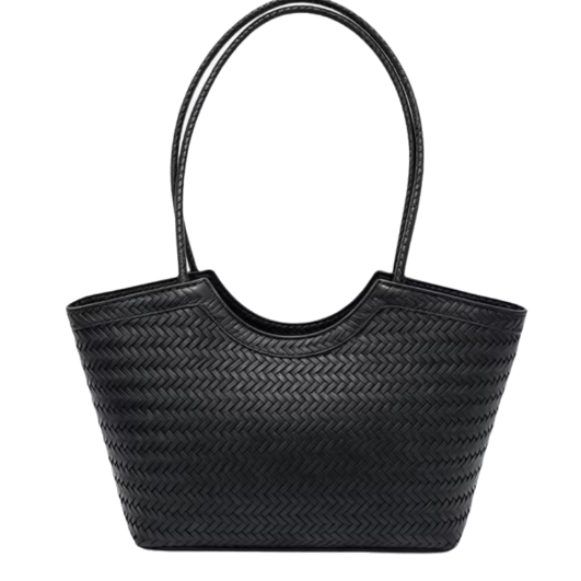 Anna Woven Faux Leather Bag