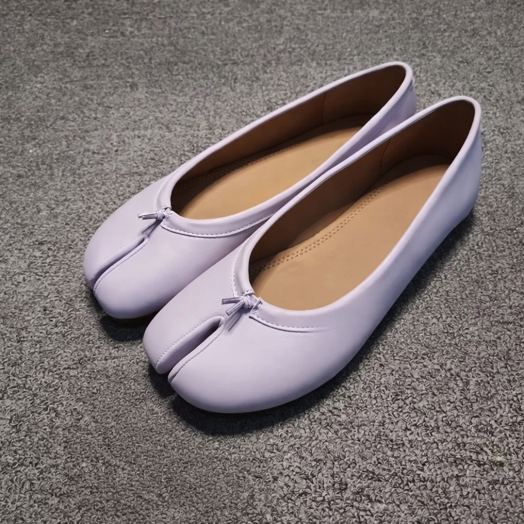 Kaira Split-Toe Leather Mules