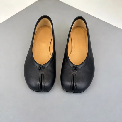 Kaira Split-Toe Leather Mules