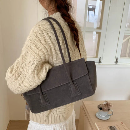 Sac bandoulière Alicia en suède vintage