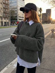Lara Pull Tricot Côtes