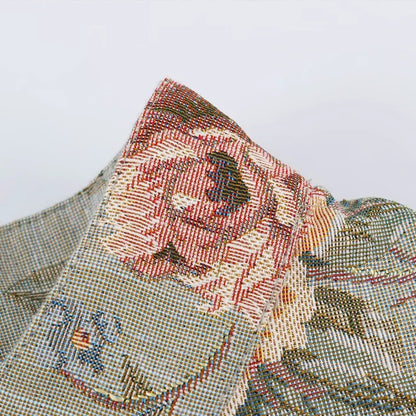 Veste courte Lily en jacquard vintage