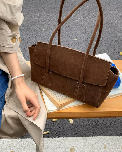 Sac bandoulière Alicia en suède vintage
