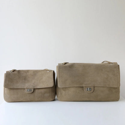 Sac cabas rétro Olivia en cuir givré.