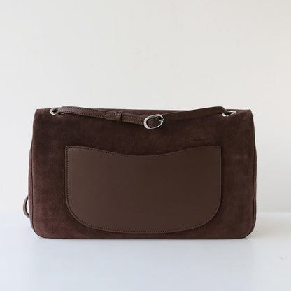 Sac cabas rétro Olivia en cuir givré.