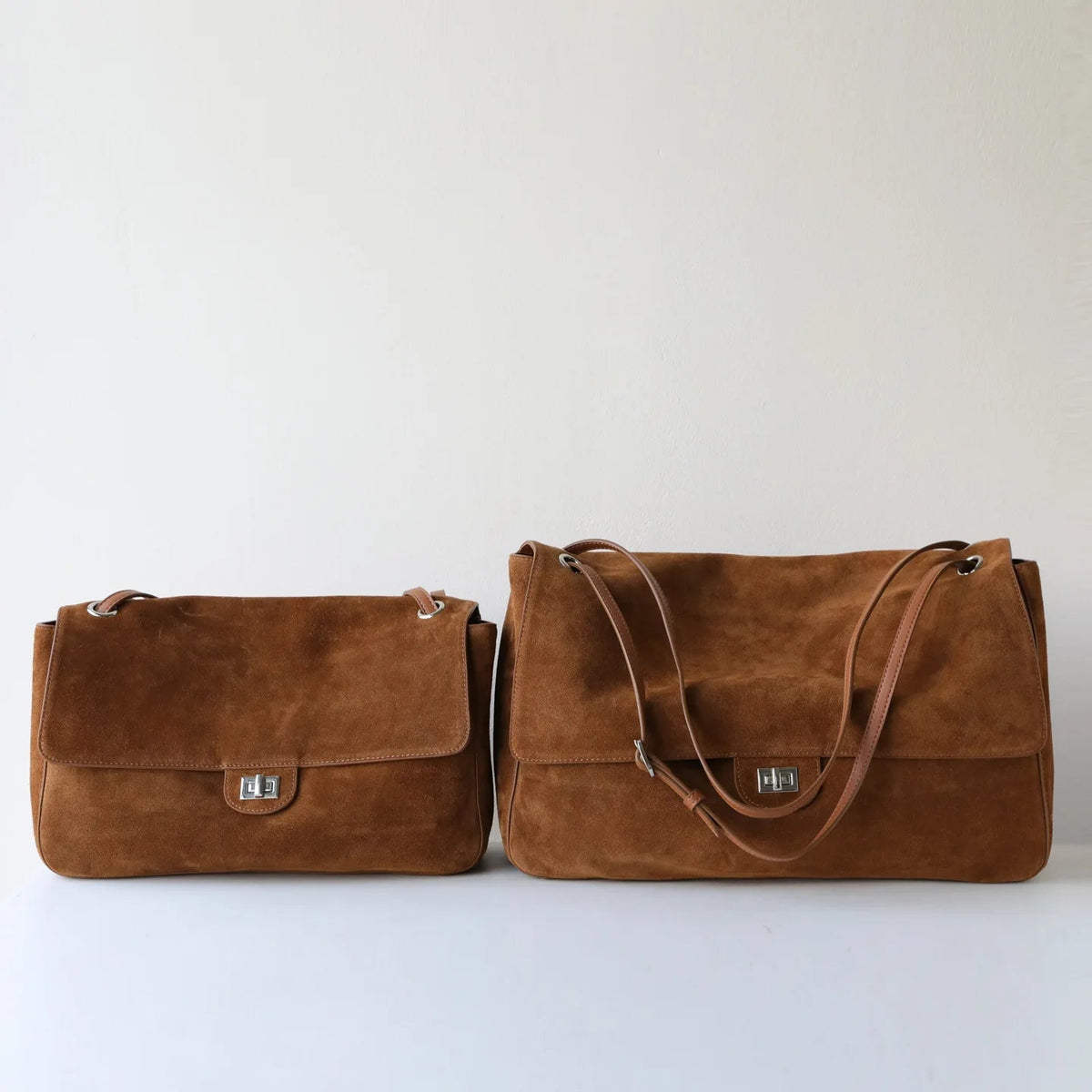 Sac cabas rétro Olivia en cuir givré.