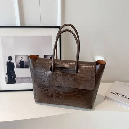 Cabas en cuir embossé Anna