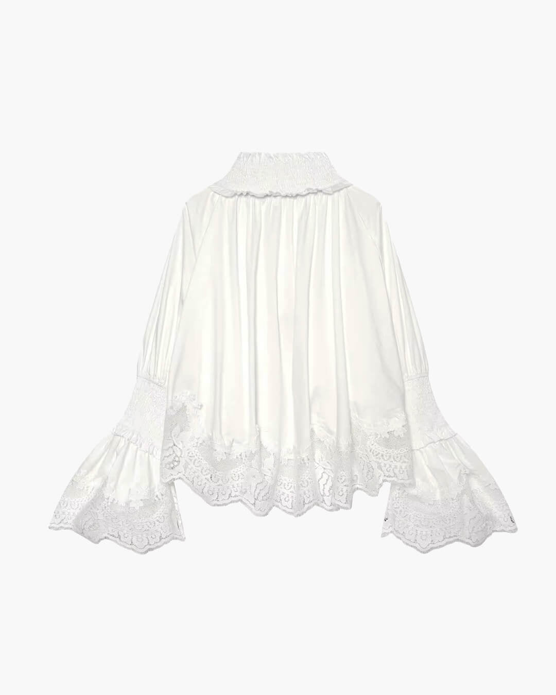 Helene Embroidery Lace Trim Blouse