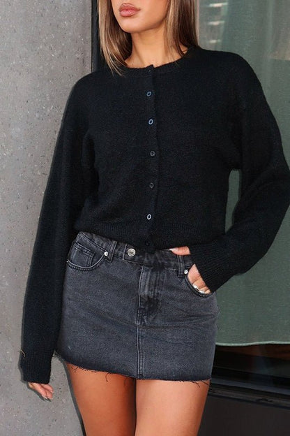 Palma Button Front Knit Cardigan