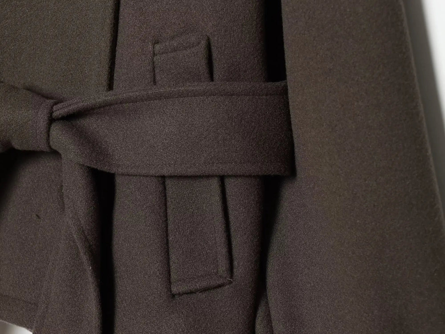 Manteau ceinturé croisé Alicia