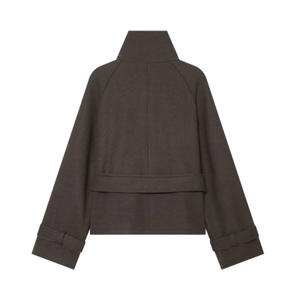 Manteau ceinturé croisé Alicia
