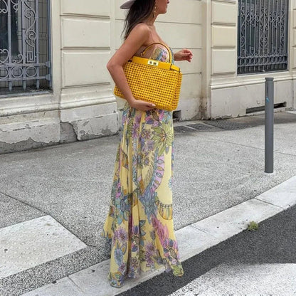 Robe Cami en Chiffon Fleurie Jesse