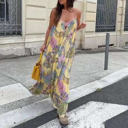 Robe Cami en Chiffon Fleurie Jesse