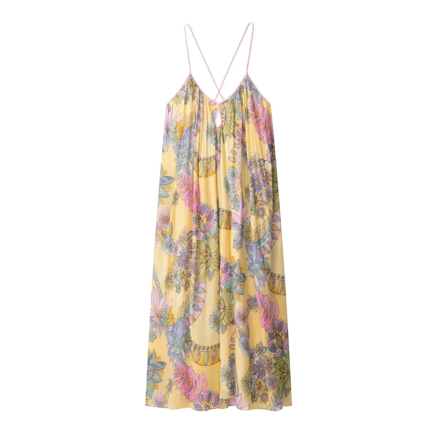 Robe Cami en Chiffon Fleurie Jesse