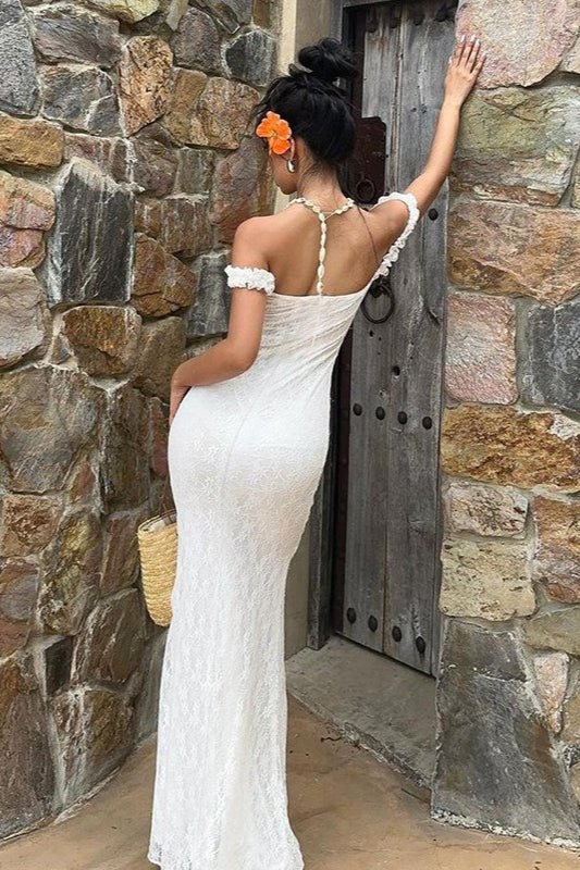 Arabella Lace Spaghetti Strap Maxi Dress