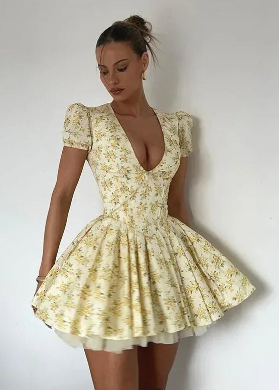Anya Robe Mini à Encolure V