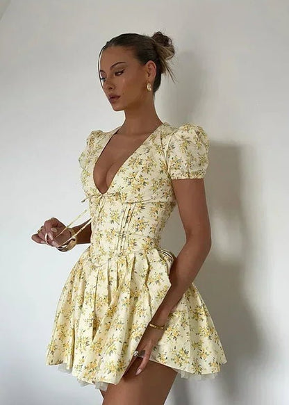 Anya Robe Mini à Encolure V