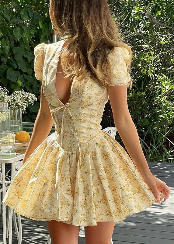Anya Robe Mini à Encolure V