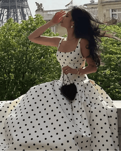 Robe midi à pois Martha