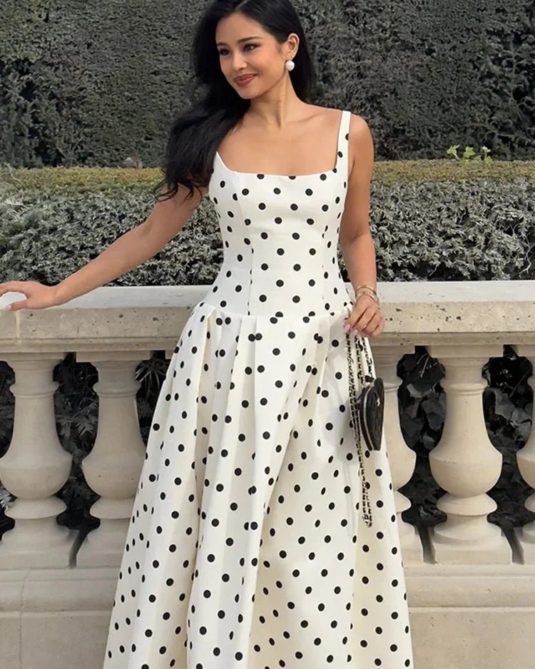 Robe midi à pois Martha