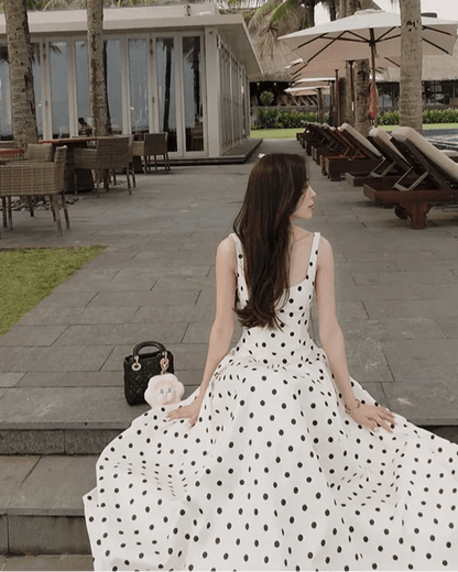 Robe midi à pois Martha